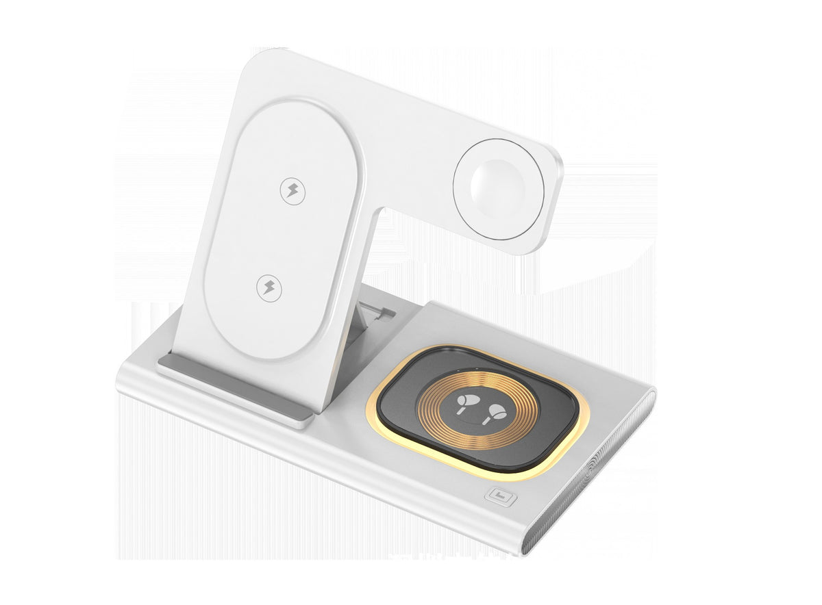 3-in-1 wireless charger supports fast charging and multifunctional wireless charging