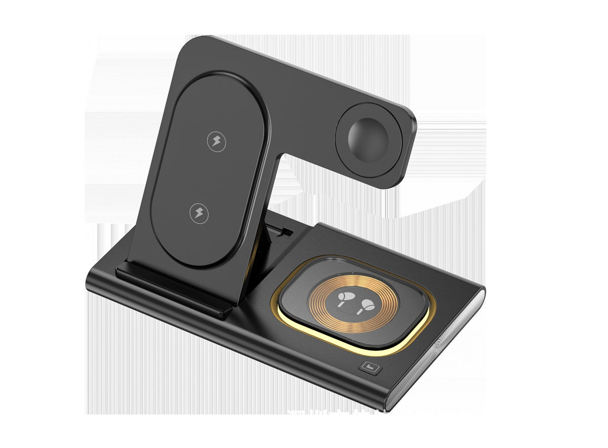 3-in-1 wireless charger supports fast charging and multifunctional wireless charging